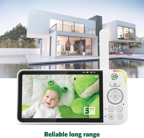 Miniatura 11 de LeapFrog Monitor de bebé LF925HD con cámara y audio, monitor de bebé de acceso remoto WiFi de 1080p, cámara panorámica e inclinación de 360°, zoom