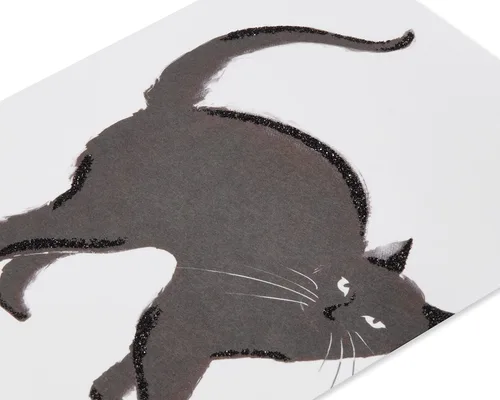 Miniatura 5 de Papyrus Tarjeta de Halloween de gato negro, perfecta para cualquier persona (atraviesa tu camino)