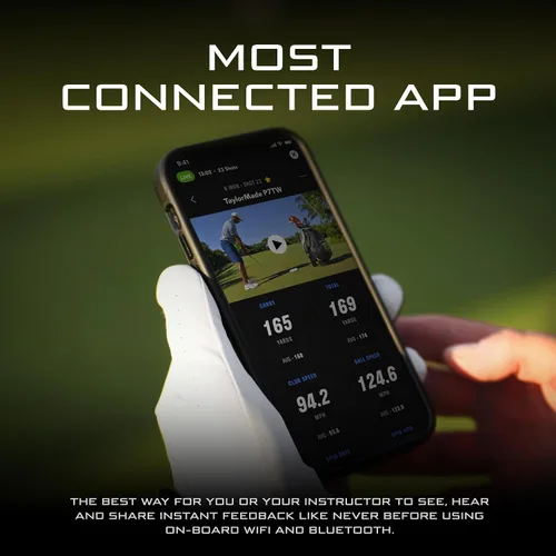Miniatura 7 de Kit de lanzamiento de golf Full Swing Analizador portátil de datos de swing para interior/exterior 16 métricas de club y bola Cámara 4K