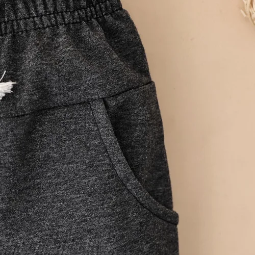 Miniatura 25 de Ropa de otoño e invierno para bebé, trajes de niño pequeño, sudadera de manga larga, sudadera de retazos y pantalones, 2 piezas, 12 meses a 5 años