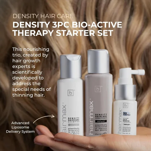 Miniatura 2 de Hairmax Set de cuidado del cabello de densidad – para cabello fino – Champú vigorizante, acondicionador y refuerzo del cabello – para hombres