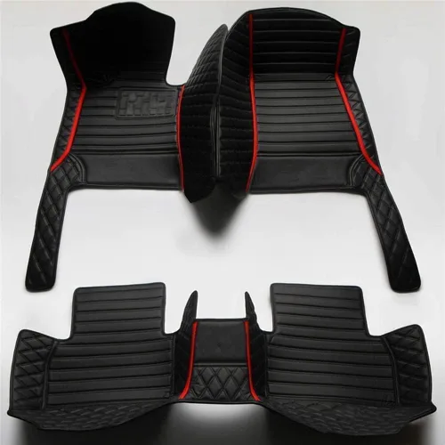 Miniatura 46 de Personaliza las alfombrillas de cuero de lujo de protección para todo tipo de clima para automóviles, SUV y camiones según el modelo automotriz beige
