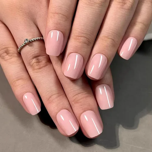 Miniatura 17 de 24 uñas postizas a presión de punta francesa, uñas acrílicas medianas falsas/falsas con diamantes de imitación de flores, diseños de punta francesa