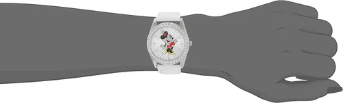 Miniatura 5 de Disney Reloj de cuarzo analógico redondo con purpurina para adultos Blanco