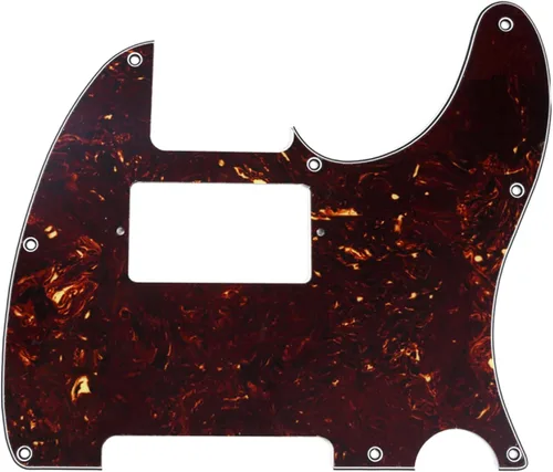 Miniatura 7 de Musiclily - Golpeador de 8 agujeros, humbucker, para Fender Telecaster estadounidense/mexicana de estilo moderno, guitarra eléctrica, 1 capa, negro