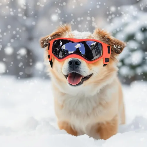 Miniatura 9 de Gafas de sol para perros de razas pequeñas, lentes de sol para perros con protección UV, para cachorros para mascotas pequeñas al aire libre, Naranja