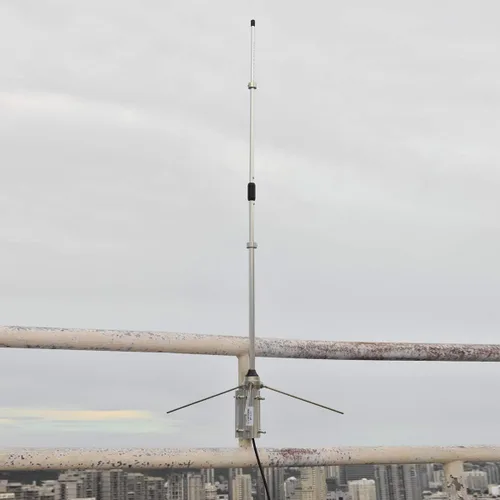 Miniatura 9 de HYS Radio móvil UHF de 100 vatios de frecuencia alterable Antena móvil de aleación de aluminio para 350-500 Mhz dispositivo repetidor Motorola
