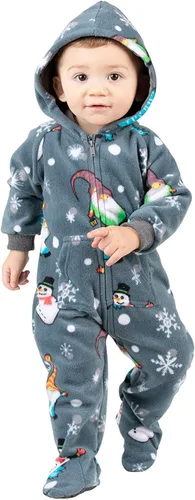 Miniatura 6 de Footed Pajamas - Enterizo con capucha a juego para la familia Suéteres de una pieza para niños, niñas, hombres, mujeres y mascotas, unisex, Naranja