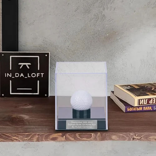 Miniatura 7 de Estuche de exhibición de pelotas de golf personalizado, vitrina de pelotas de golf con grabado, recuerda tu bola especial en uno, exhibición