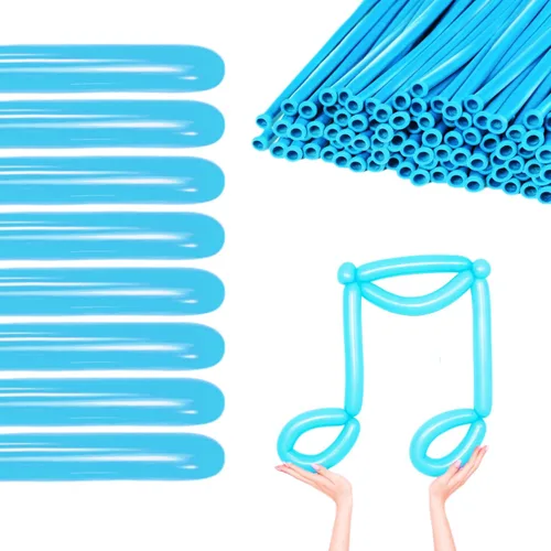 100 globos de color azul bebé. Perfecto para cumpleaños, bodas, fiestas temáticas de color azul claro, decoraciones de fiesta de baby shower. Haz