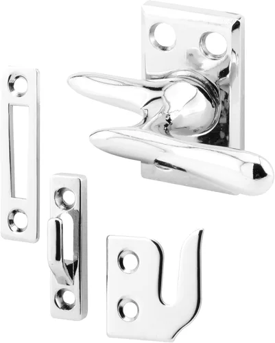 Miniatura 7 de Prime-Line H 3683 - Cerradura de ventana abatible de latón antiguo fundido a presión y acero de 1-7/8 pulgadas (paquete individual)