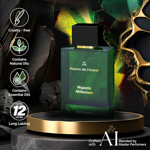 Miniatura 4 de Maison de l'Avenir Majestic Millennium Eau de Parfum Fragancia picante Colonia y perfume de larga duración Aceites naturales y esenciales