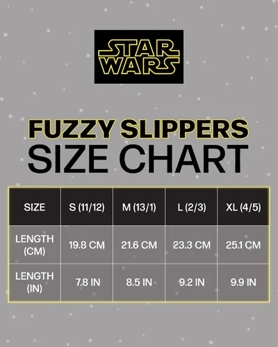 Miniatura 7 de Disney Pantuflas de Star Wars para niños, pantuflas peludas de Mandalorian Baby Yoda, suela antideslizante (niños pequeñosgrandes)