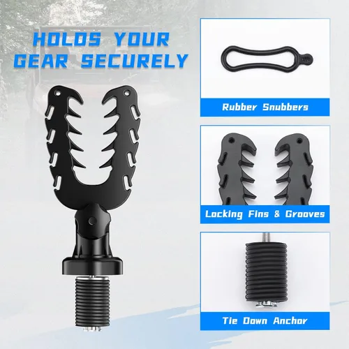 Miniatura 3 de KEMIMOTO Soporte para herramientas UTV, anclaje de amarre compatible con Polaris Ranger General, soporte para herramientas con amortiguadores