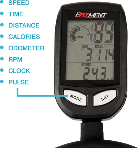 Miniatura 3 de EFITMENT Exercise Bike, Indoor Cycling Bike for Home Cardio, Low Noise Stationary Bikes with Adjustable Magnetic, LCD Monitor, Pulse Grips, Device