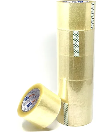 Miniatura 8 de Allgala Paquete de valor de cinta de embalaje de sellado de cartón resistente, transparente (4 rollos) 3 "x110-TP10003