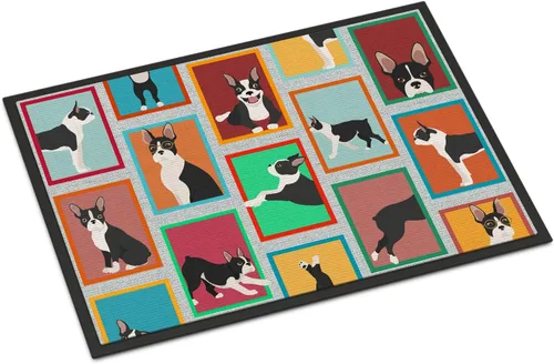 Miniatura 97 de Caroline's Treasures MLM1149MAT - Felpudo rojo Border Collie de 18 x 27 pulgadas, para interiores y exteriores, para entrada, antideslizante, Border