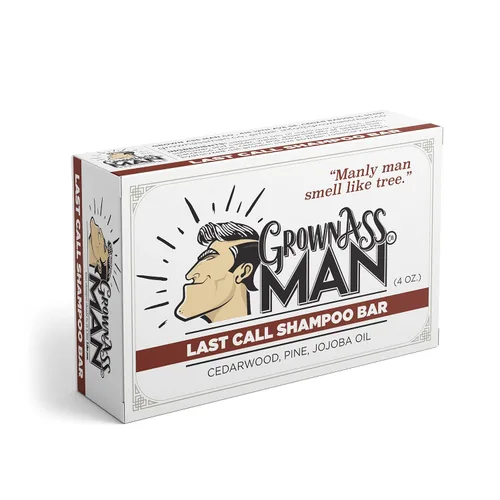 Miniatura 3 de Grown Ass Man Co. Paquete de baño completo para hombres, barra de champú, barra acondicionadora y barra corporal, rica espuma con aceites naturales