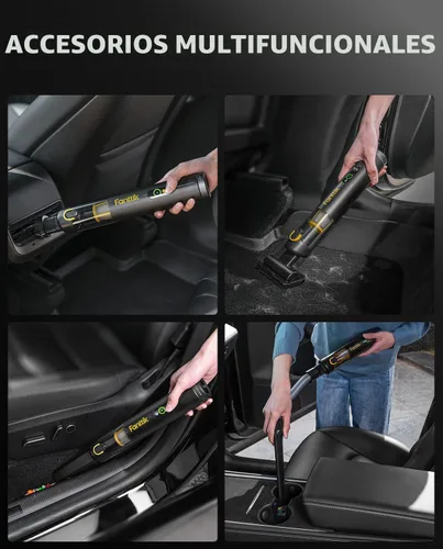 Miniatura 4 de Fanttik Slim V10 APEX - Aspiradora inalámbrica para automóvil, mini aspiradora portátil 4 en 1, potencia de succión de 19 kPa, pantalla digital Negro