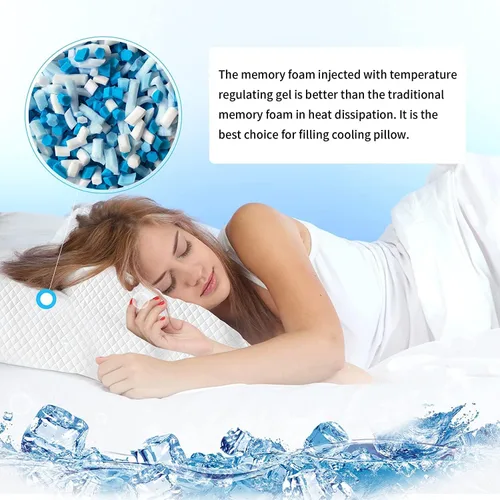 Miniatura 3 de Relleno de espuma viscoelástica de gel triturado de 2.48 libras, cómodo y suave, para almohada refrescante, puf, cama de perro, cojín de sofá