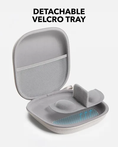 Miniatura 6 de soundcore by Anker, funda para auriculares, compatible con todos los auriculares Soundcore sobre la oreja (blanco piedra)