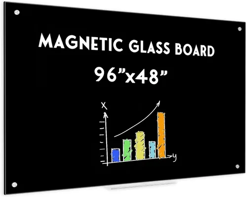 Miniatura 13 de Pizarra blanca magnética de vidrio para pared, pizarra de borrado en seco de vidrio de 16 x 12 pulgadas, pizarra blanca grande sin marco