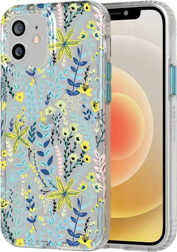 Miniatura 8 de Tech21 Evo Art Botanical Garden - Funda protectora para iPhone 12/12 Pro con protección contra caídas de 10 pies y obras de arte exclusivas Azul