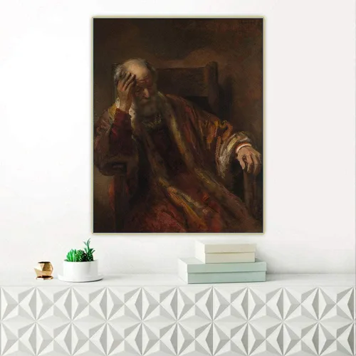 Miniatura 9 de Rembrandt - Kit de pintura de diamantes para adultos, 5D con taladro redondo completo, kit de pintura de diamantes para decoración del hogar