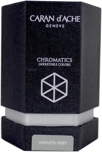 Caran d'Ache Botella de tinta Chromatics de 1.7 fl oz - Gris infinito