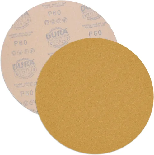 Miniatura 3 de Dura-Gold Discos de lijado de paneles de yeso prémium de 9 pulgadas, grano 60 (caja de 8), discos de papel de lija de alto rendimiento con soporte