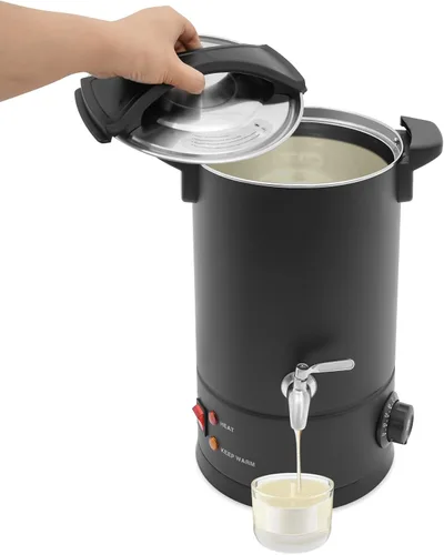 Miniatura 13 de Derretidor de cera para hacer velas, olla de fusión eléctrica comercial de cera de 10L/338.2 onzas con control de temperatura y boquilla de vertido
