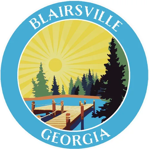 Miniatura 9 de Lake Dock - Blairsville - Georgia 3.5" Ventana coche camión calcomanía vacaciones aventura tema novedad apliques Azul Oscuro