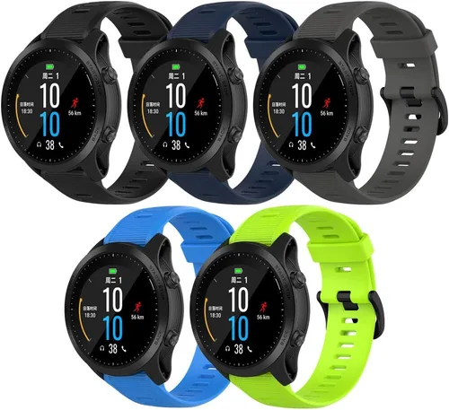Miniatura 8 de Correa para Garmin Forerunner 945, correa de repuesto de silicona suave para reloj inteligente Garmin Forerunner 935 (sin rastreador)