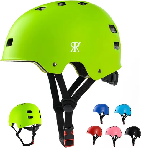 Miniatura 15 de Casco de bicicleta para jóvenes y niños, casco de bicicleta y patineta para edades 5-8-10-12-14 años niños y niñas adolescentes, ajustable y Azul