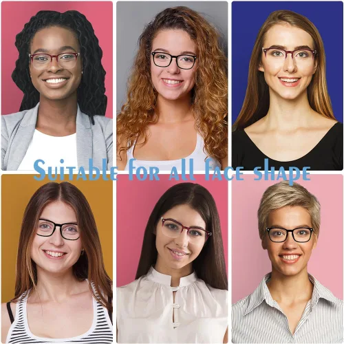 Miniatura 5 de Gafas con filtro de luz azul, paquete de 2 lentes de luz azul para hombre, anteojos de luz azul para mujer, anteojos con luz azul para fatiga ocular