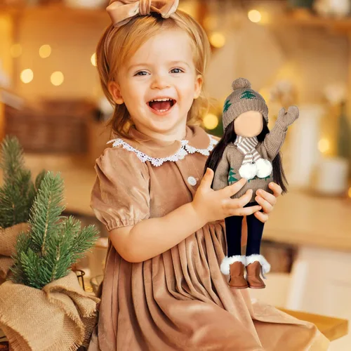 Miniatura 4 de Bencailor Conjunto de ropa y accesorios de invierno de 18 pulgadas para muñecas de invierno, suéteres, pantalones, sombreros, zapatos para regalos