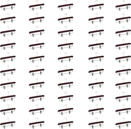 Miniatura 23 de Abs - Perchas de plástico para pantalones, perfectas para faldas, pantalones, pantalones de vestir, jeans y más, juego de 5 unidades, color dorado