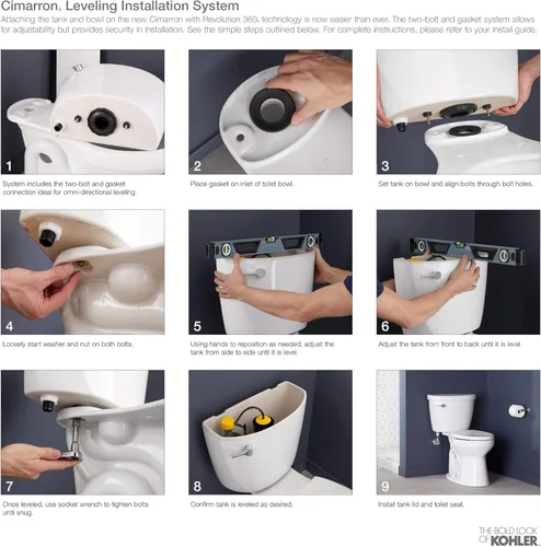 Miniatura 6 de KOHLER Cimarron Comfort - Cuenco para inodoro con altura alargada para silla Biscuit