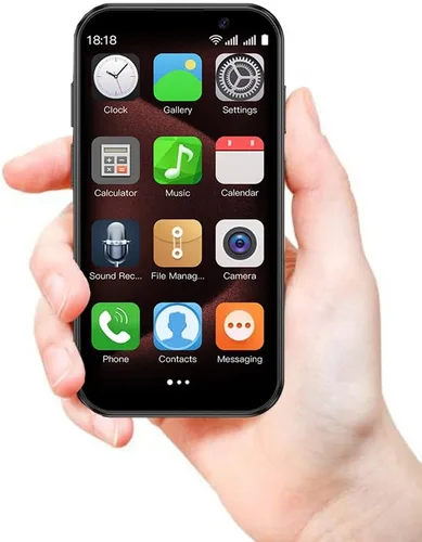 Mini teléfono inteligente 3G desbloqueado, 3.0 pulgadas HD Android Dual Sim Quad Core Face ID Mini Premium Niño Pequeño Teléfono celular de bolsillo
