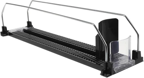 Hemobllo Estante dispensador de latas de bebidas, máquina expendedora automática, bandeja de empujador, organizador de latas de soda, estante para