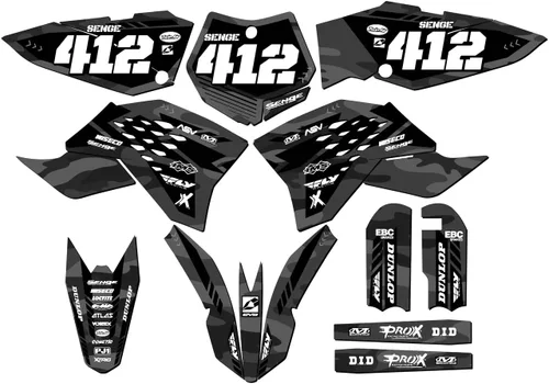 Miniatura 4 de Kit de base gráfica SX 65 Apache Green Senge 2009-2015 compatible con KTM