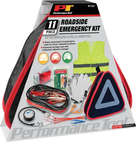 Miniatura 9 de Kit de emergencia en carretera Performance Tool W1557, 11 piezas de 11 piezas.