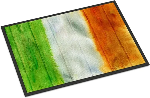 Caroline's Treasures BB5753MAT - Tapete con diseño de bandera irlandesa en madera de 18 x 27 pulgadas, para interiores y exteriores, para entrada,
