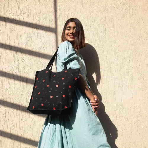 Miniatura 169 de Ecoright Bolsa de lona estética para mujer, bolsa grande con cremallera y bolsillo, bolsa de mano para mujer, para yoga, trabajo, playa