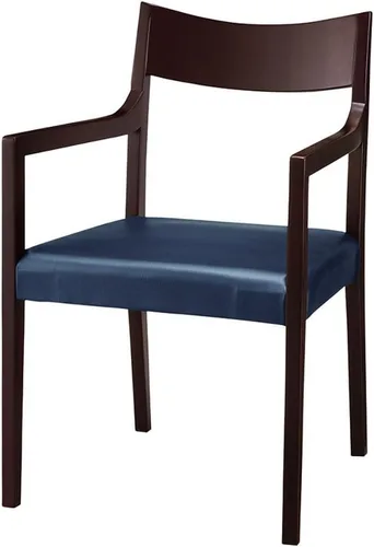 Miniatura 3 de Sakuraya Industrial DC-104 Dining Chair, Black x Dark Brown