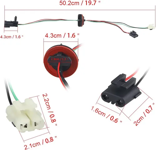 Miniatura 3 de WMPHE Compatible con arnés de cableado de lámpara de faros delanteros Dodge Ram 1500 2500 3500 4500 5500 2010 2011 2012 2013 2014 2015 2016 2017