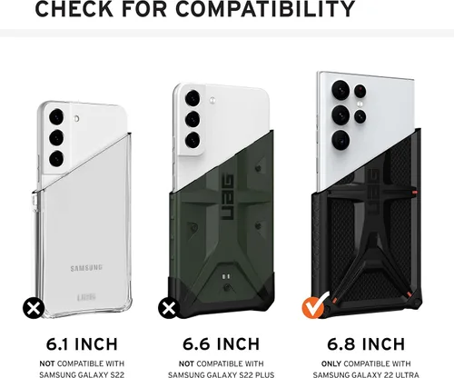 Miniatura 2 de URBAN ARMOR GEAR [U] por UAG - Funda protectora para Samsung Galaxy S22 Ultra, transparente, delgada, ligera, elegante, transparente, resistente a
