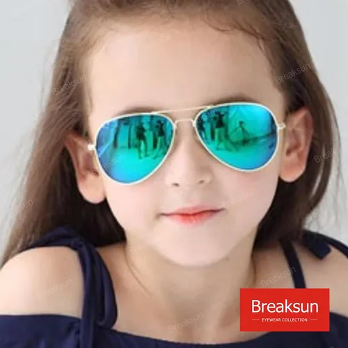 Miniatura 3 de Breaksun Lentes de sol polarizados de aviador para niñas y niños de 3 a 10 años, lentes de sol clásicos de aviador para adolescentes y jóvenes