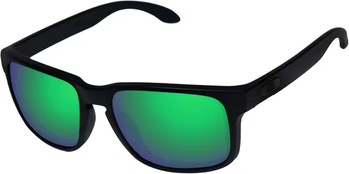 Miniatura 6 de LenzReborn Reemplazo de lentes polarizadas de alto impacto para Oakley Holbrook XL OO9417 Sunglass - Negro oscuro+gris plateado+rojo fuego+azul