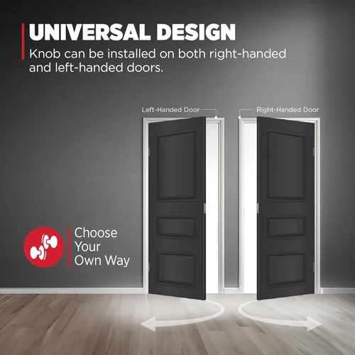 Miniatura 6 de Kwikset Pismo - Pomo de entrada con cerradura y llave, manija segura con llave exterior, entrada principal y dormitorio, negro mate, seguridad